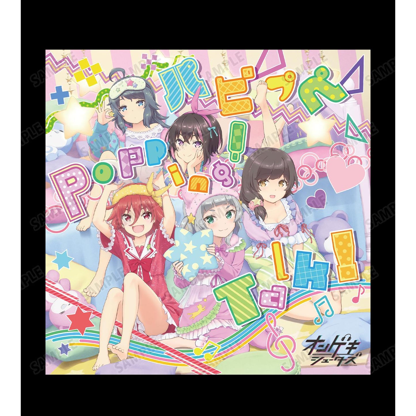 オンゲキ Re:Fresh（音擊 Re:Fresh） Popping！Talk！系列 Popping！Talk！圖案 XL T恤