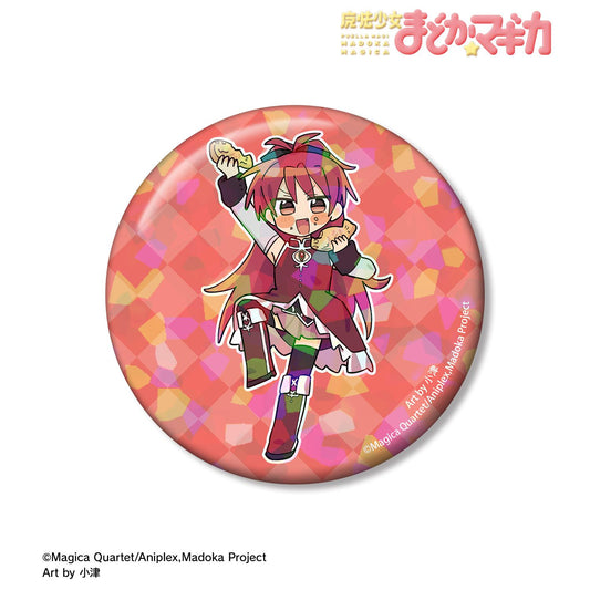 《魔法少女小圓》（魔法少女小圓） 原創繪製系列 佐倉杏子 全息75mm徽章 魔法少女衣裝ver. Art by 小津