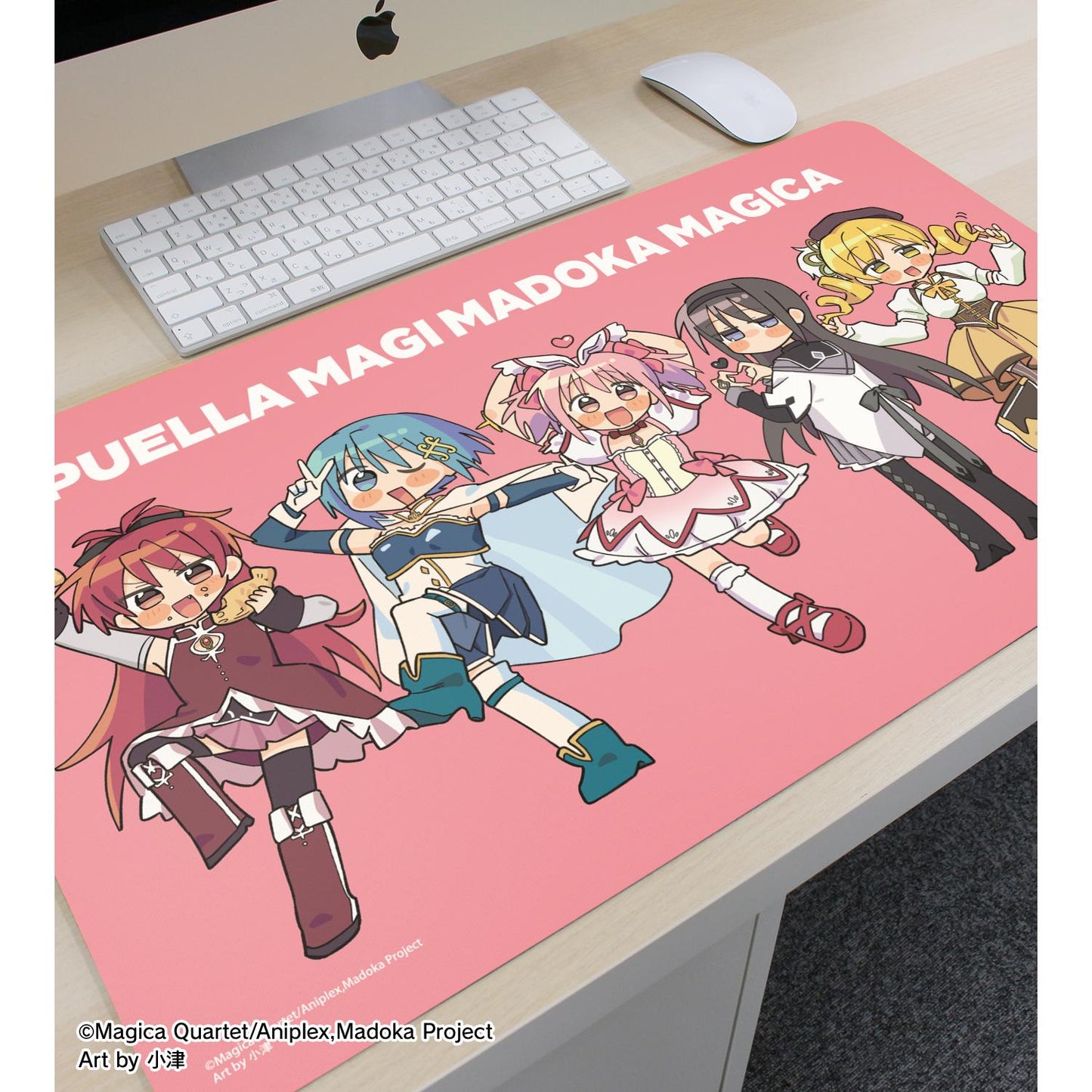 《魔法少女小圓》（魔法少女小圓） 原創繪製系列 集合 魔法少女服裝ver 多功能桌墊 Art by 小津