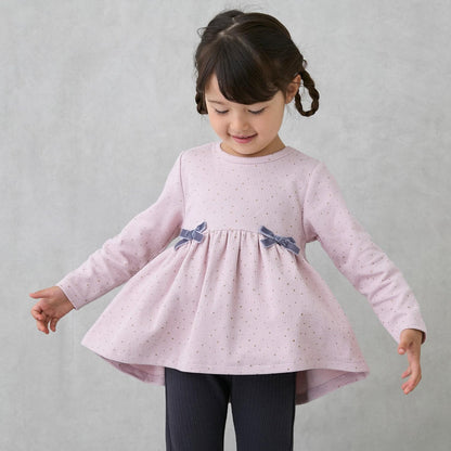 加絨 蝴蝶結 針織 長款上衣