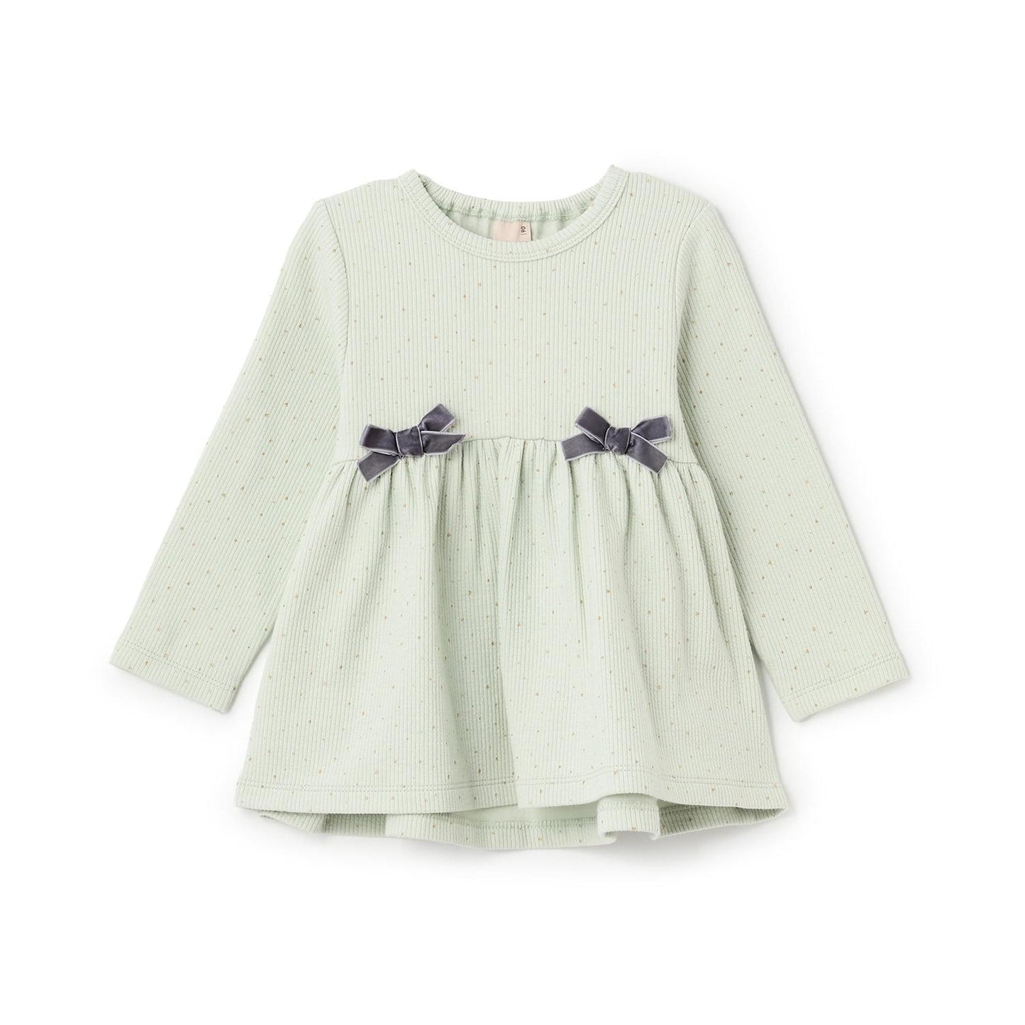 加絨 蝴蝶結 針織 長款上衣