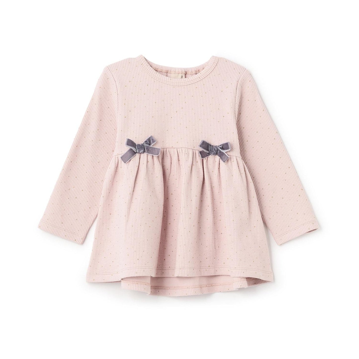 加絨 蝴蝶結 針織 長款上衣