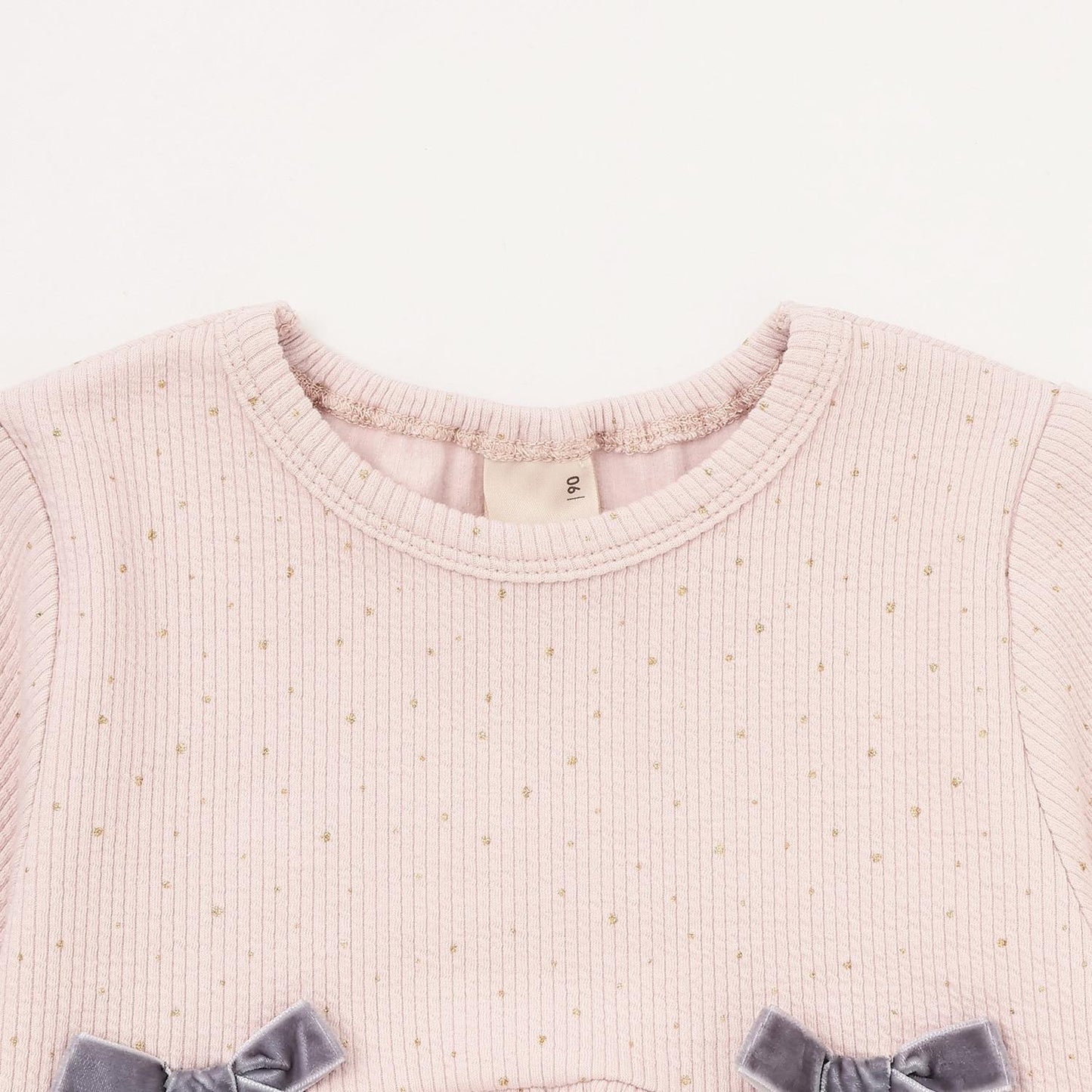 加絨 蝴蝶結 針織 長款上衣