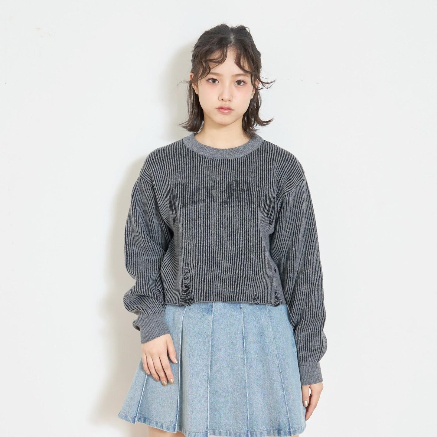 LTXC LOGO做舊設計 針織上衣