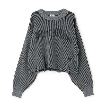 LTXC LOGO做舊設計 針織上衣