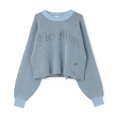 LTXC LOGO做舊設計 針織上衣