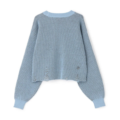 LTXC LOGO做舊設計 針織上衣