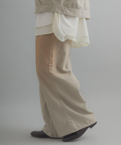 復古風牛仔寬腿褲