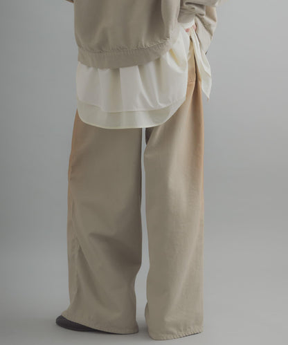 復古風牛仔寬腿褲