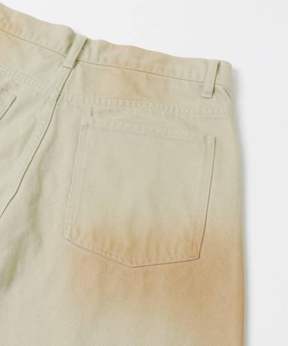 復古風牛仔寬腿褲