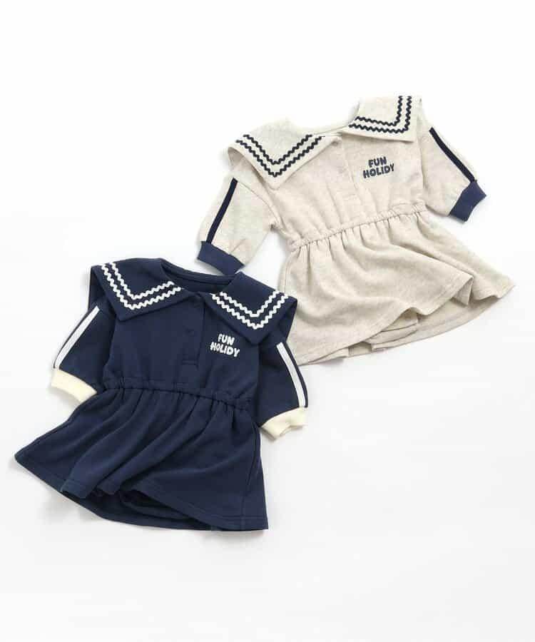 リンク 水手風毛圈連體衣