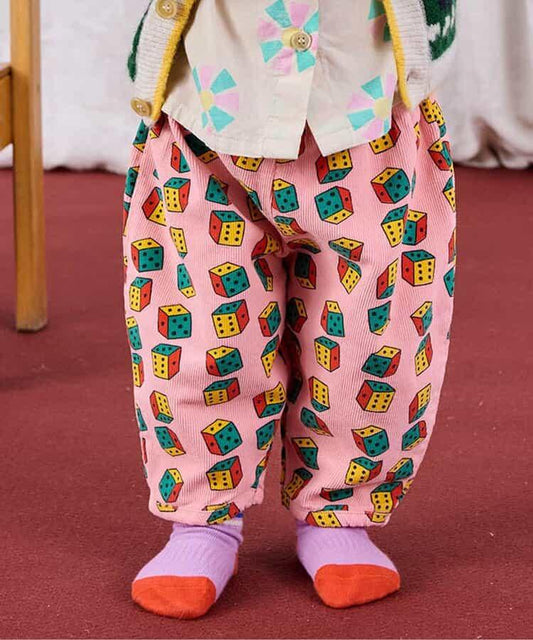 滿印Dices圖案 嬰童長褲