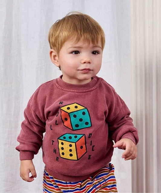 Roll The Dice 字母印花 休閒衛衣 嬰童款