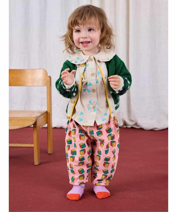 滿印Dices圖案 嬰童長褲