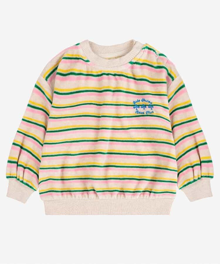 條紋圖案嬰兒衛衣