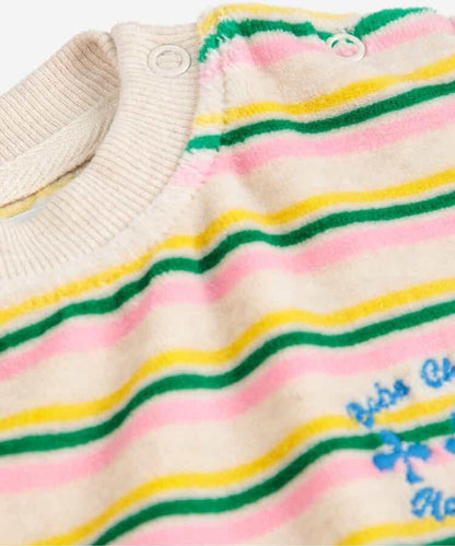 條紋圖案嬰兒衛衣