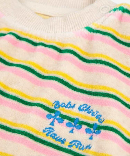 條紋圖案嬰兒衛衣