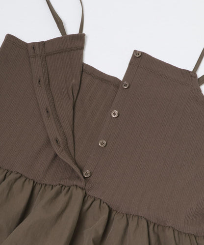 泡泡吊帶套裝上衣