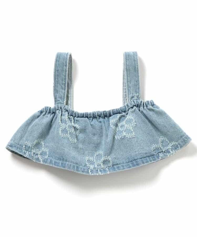 花卉牛仔設計 背心上衣