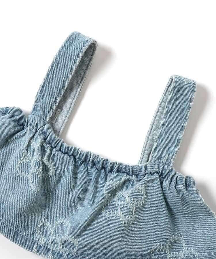 花卉牛仔設計 背心上衣