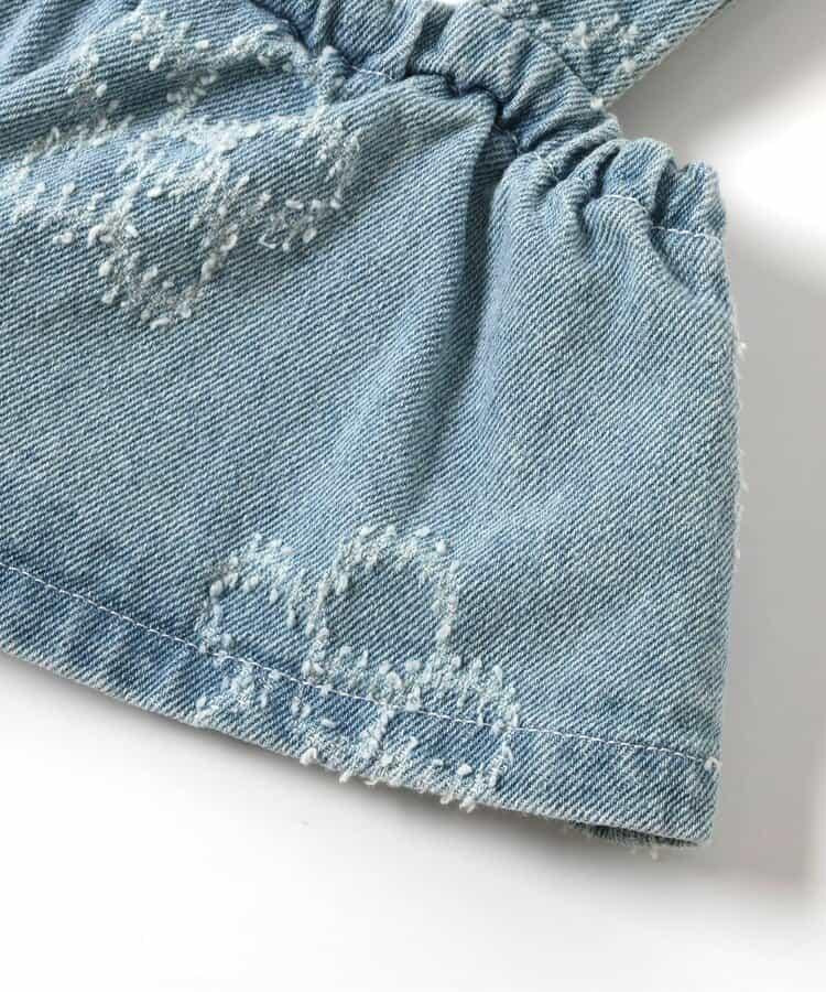 花卉牛仔設計 背心上衣