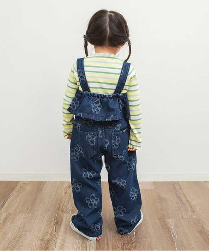 花卉牛仔設計 背心上衣