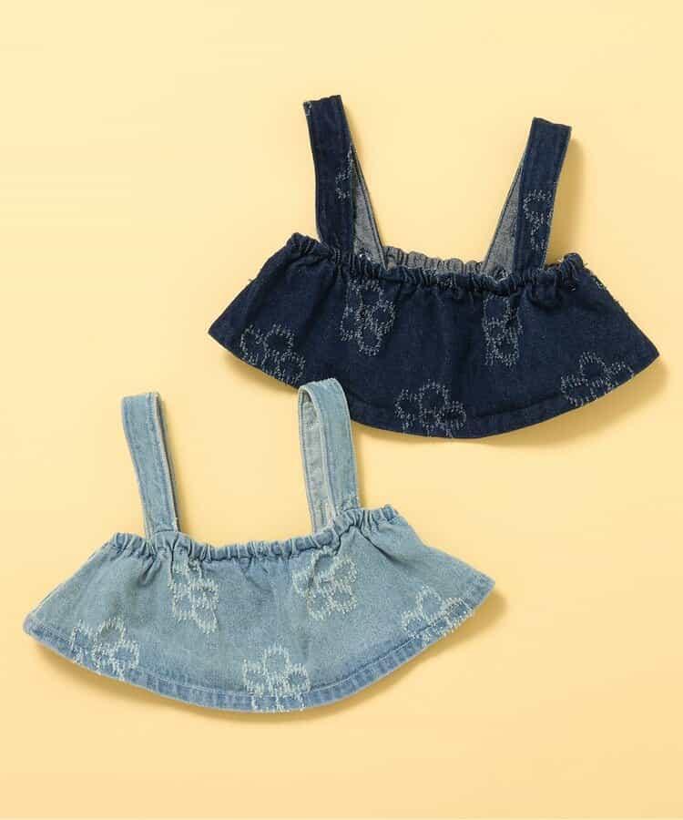 花卉牛仔設計 背心上衣