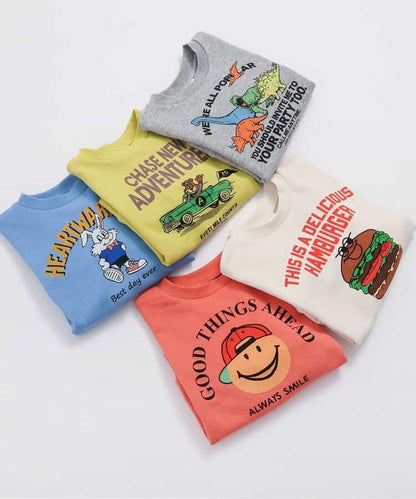 初賣限定 圖案變體設計 圓領衛衣