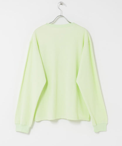 華夫格面料亨利領長袖T恤