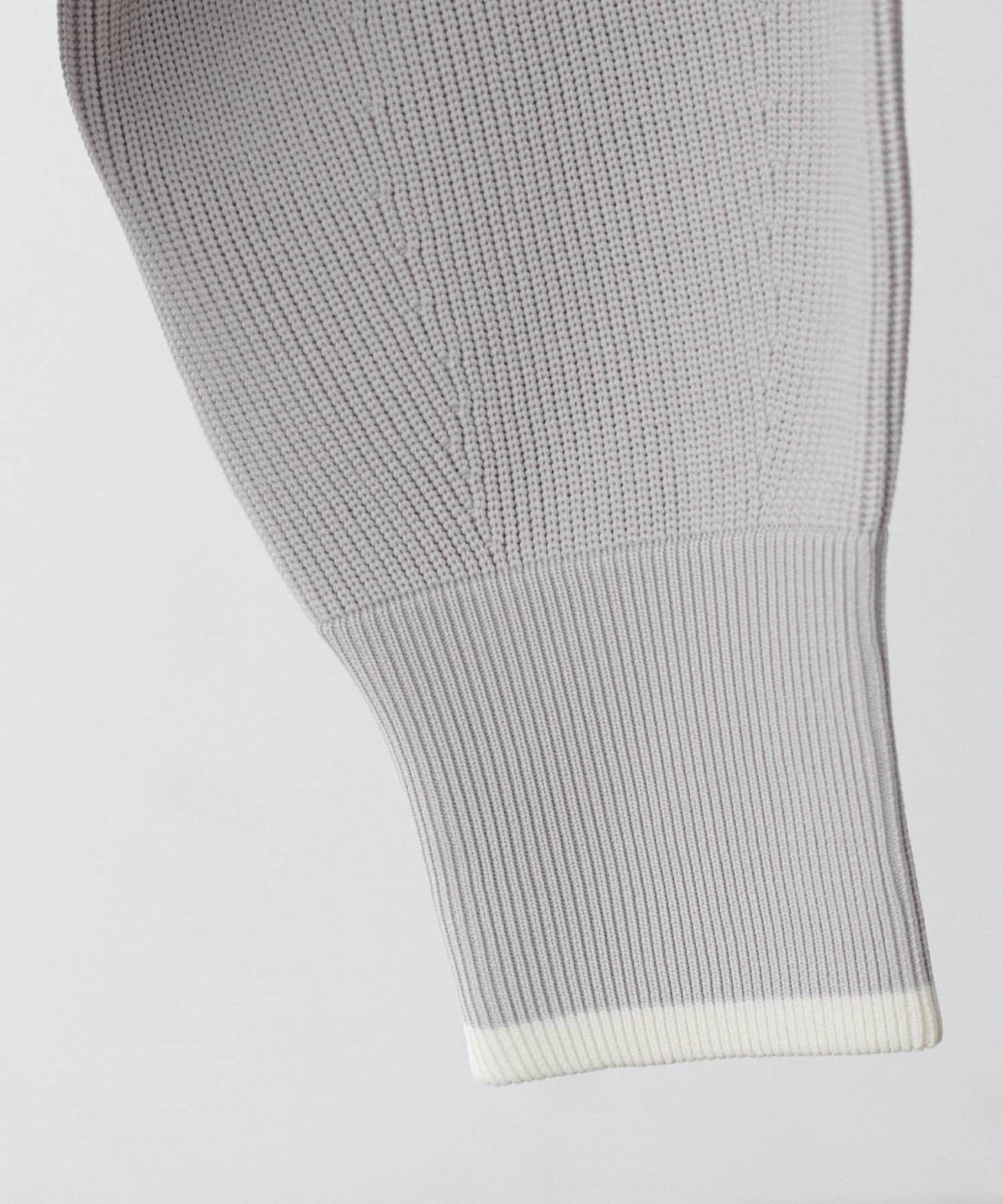 袖裡配色 前後雙穿 羅紋針織 針織上衣