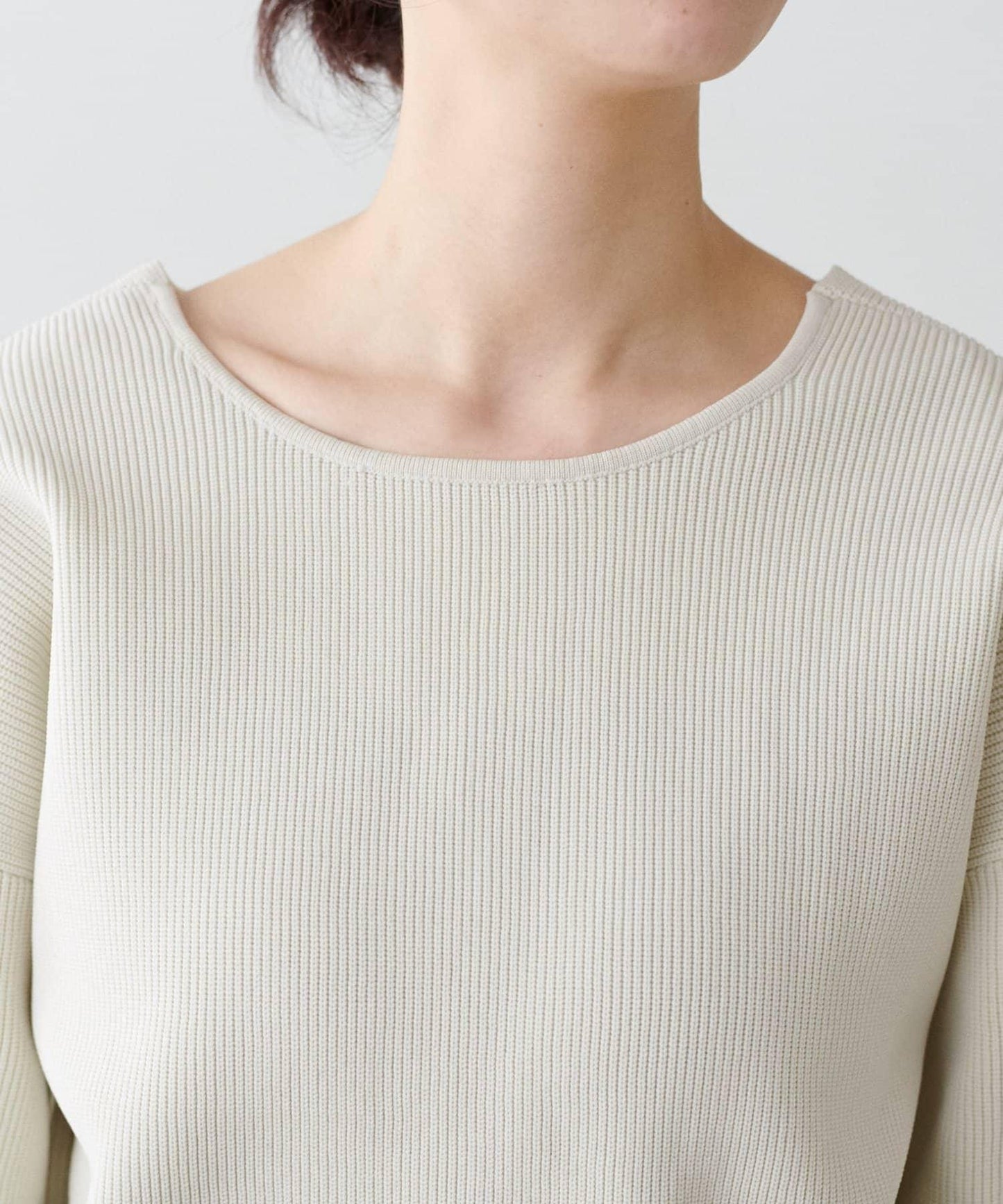 袖裡配色 前後雙穿 羅紋針織 針織上衣