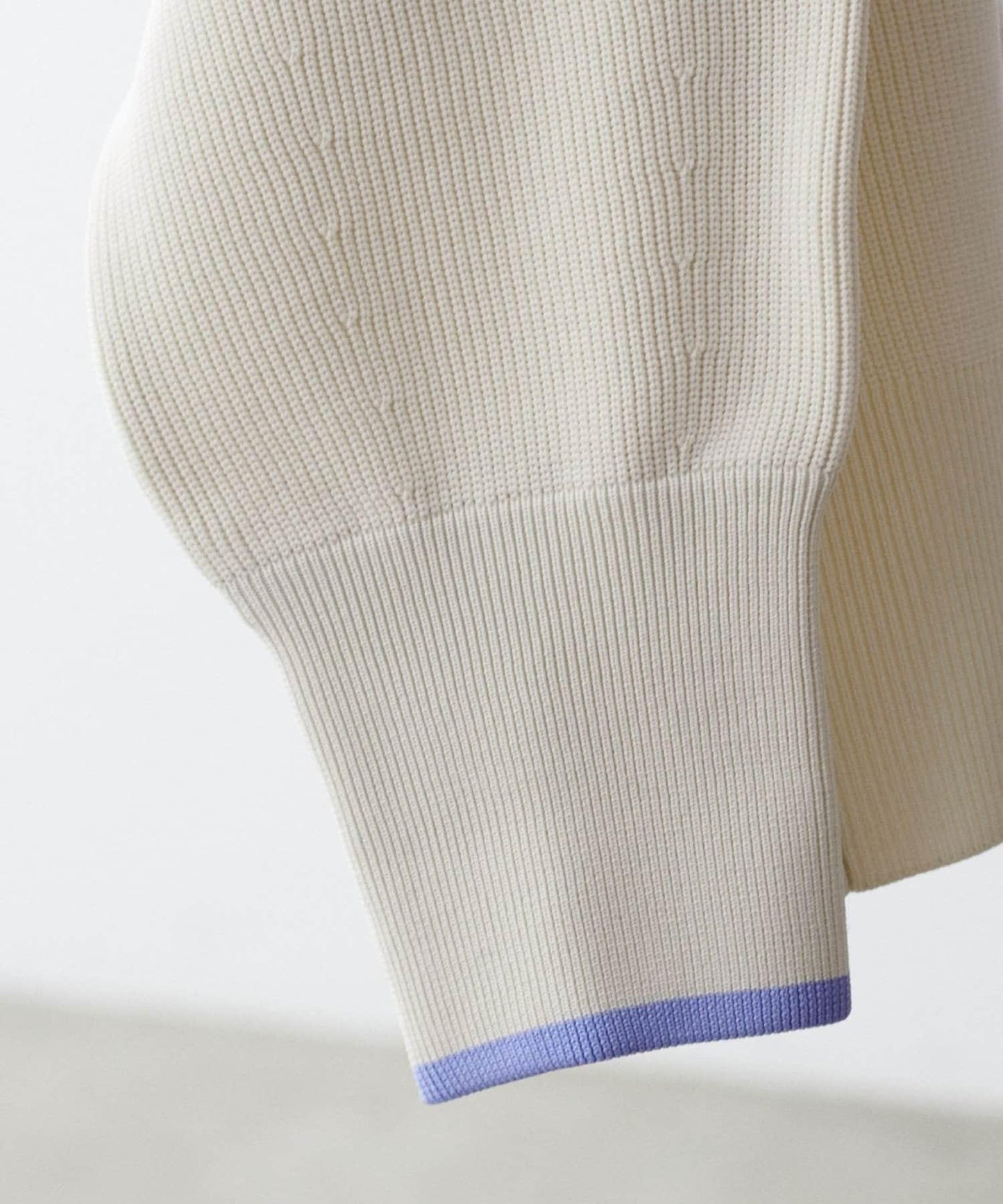 袖裡配色 前後雙穿 羅紋針織 針織上衣