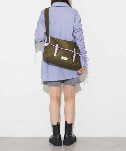 網紗荷葉邊 郵差包