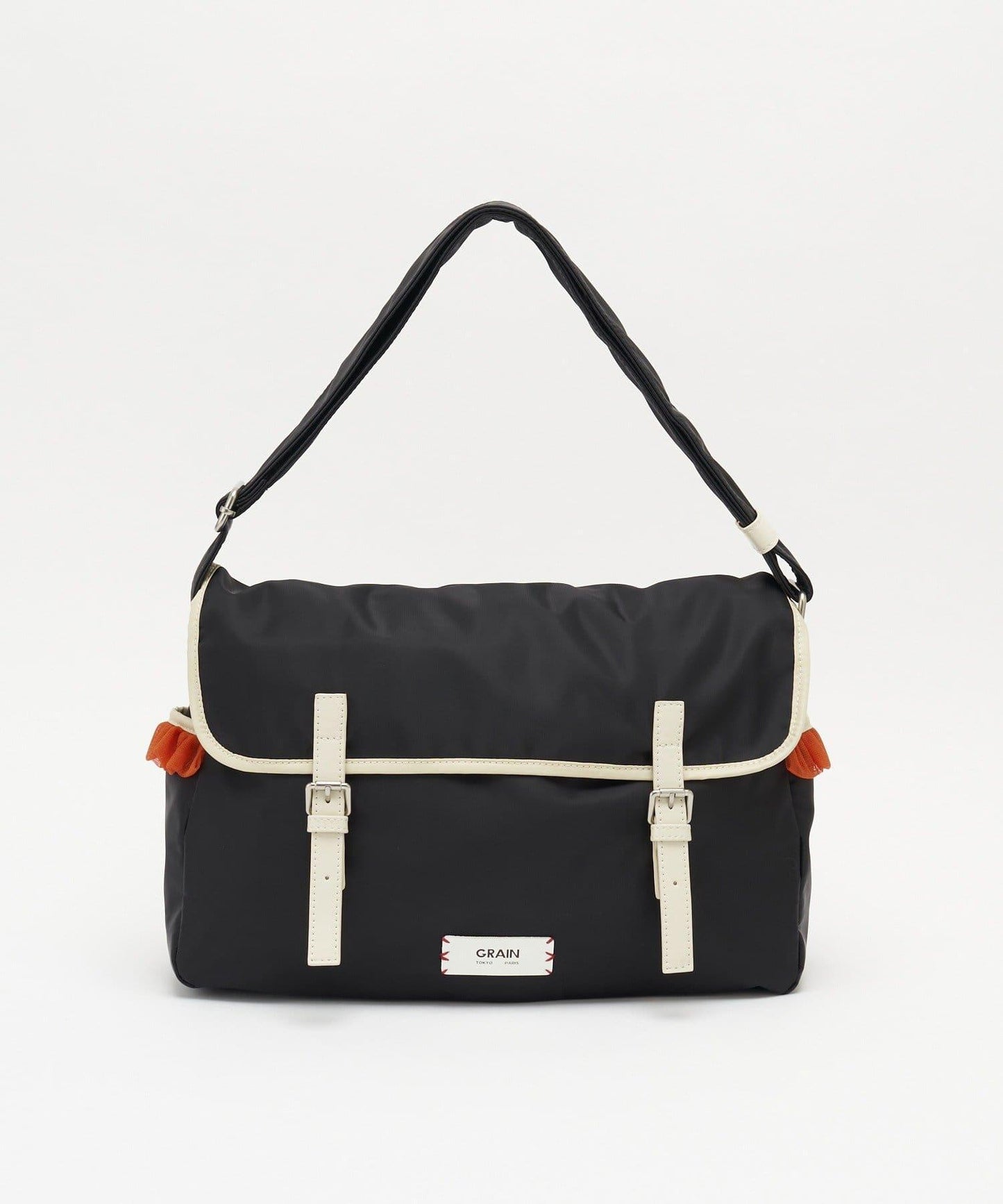 網紗荷葉邊 郵差包