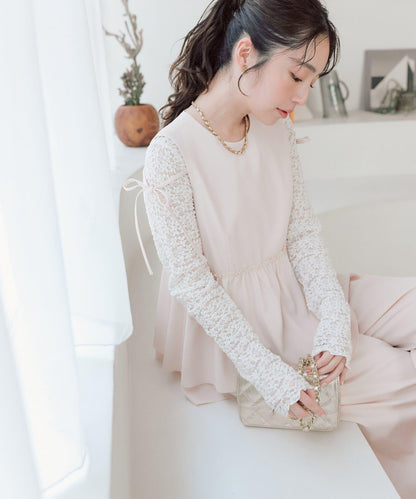 不對稱荷葉邊襯衫