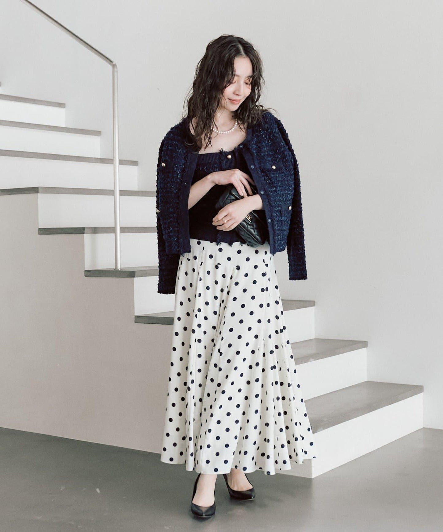 可成套搭配 花呢紋理 針織 夾克式開衫