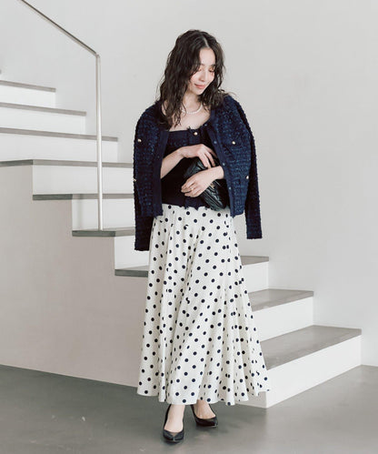 可成套搭配 花呢紋理 針織 夾克式開衫