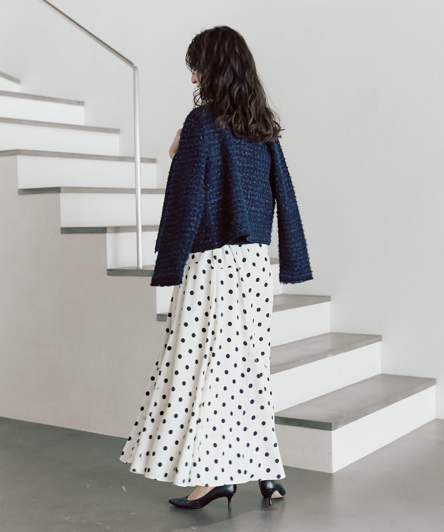 可成套搭配 花呢紋理 針織 夾克式開衫