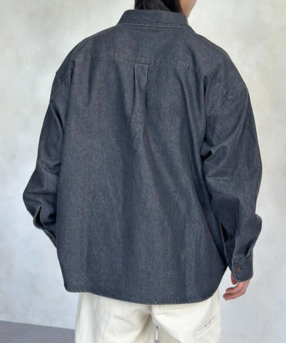 U.S. POLO ASSN. 單點刺繡 牛仔襯衫