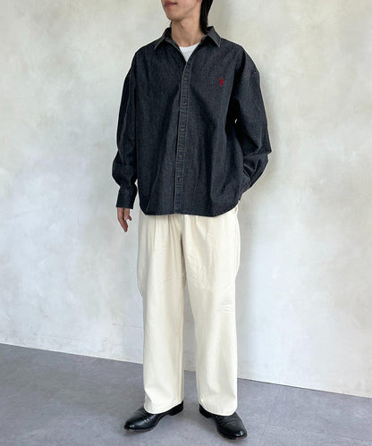 U.S. POLO ASSN. 單點刺繡 牛仔襯衫