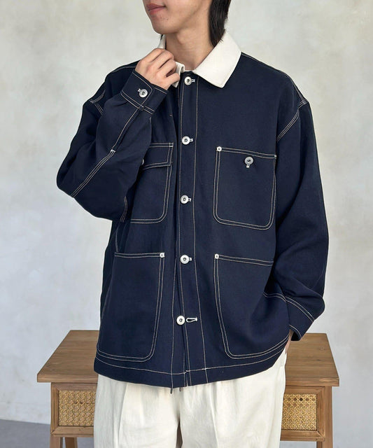 防花粉處理 明線 工裝連體服