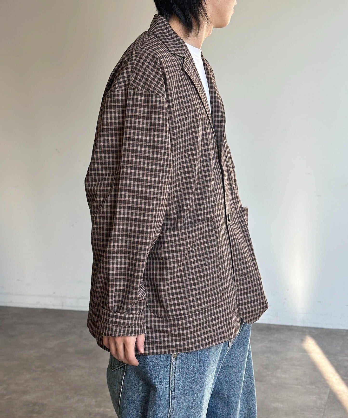 U.S. POLO ASSN. 格紋襯衫領西裝外套