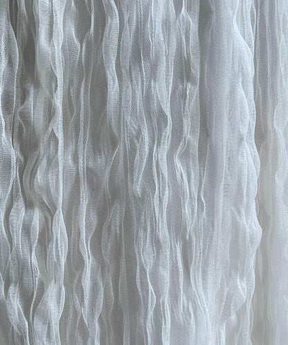 褶皺網紗半身裙