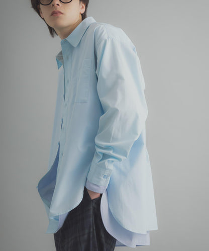 層次感 標準領 襯衫