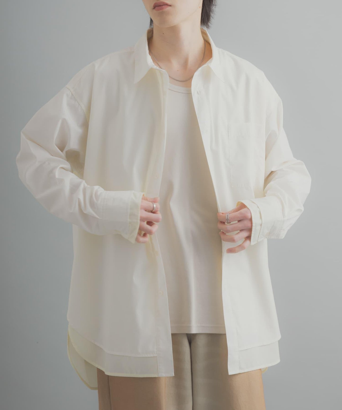 層次感 標準領 襯衫