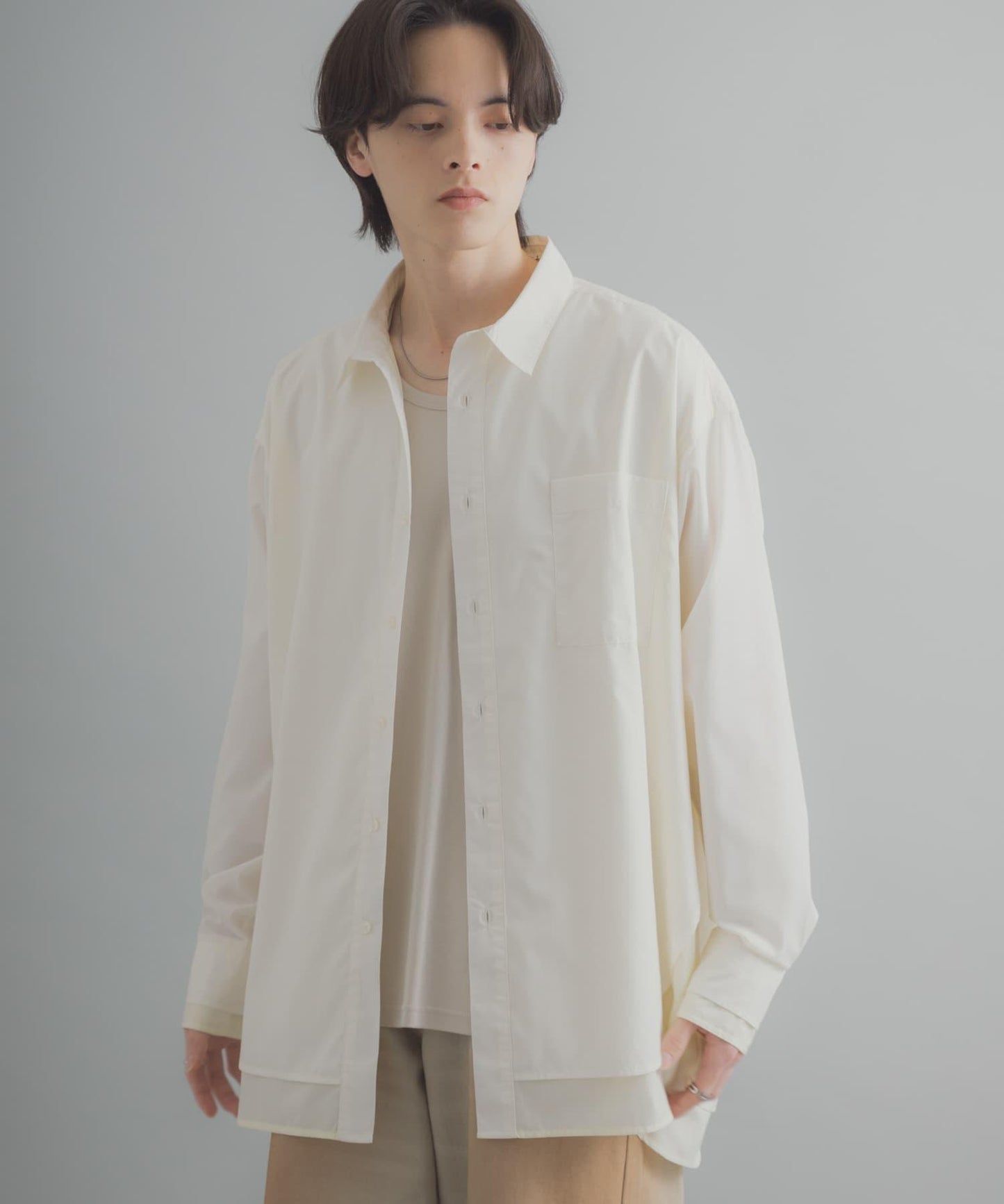 層次感 標準領 襯衫