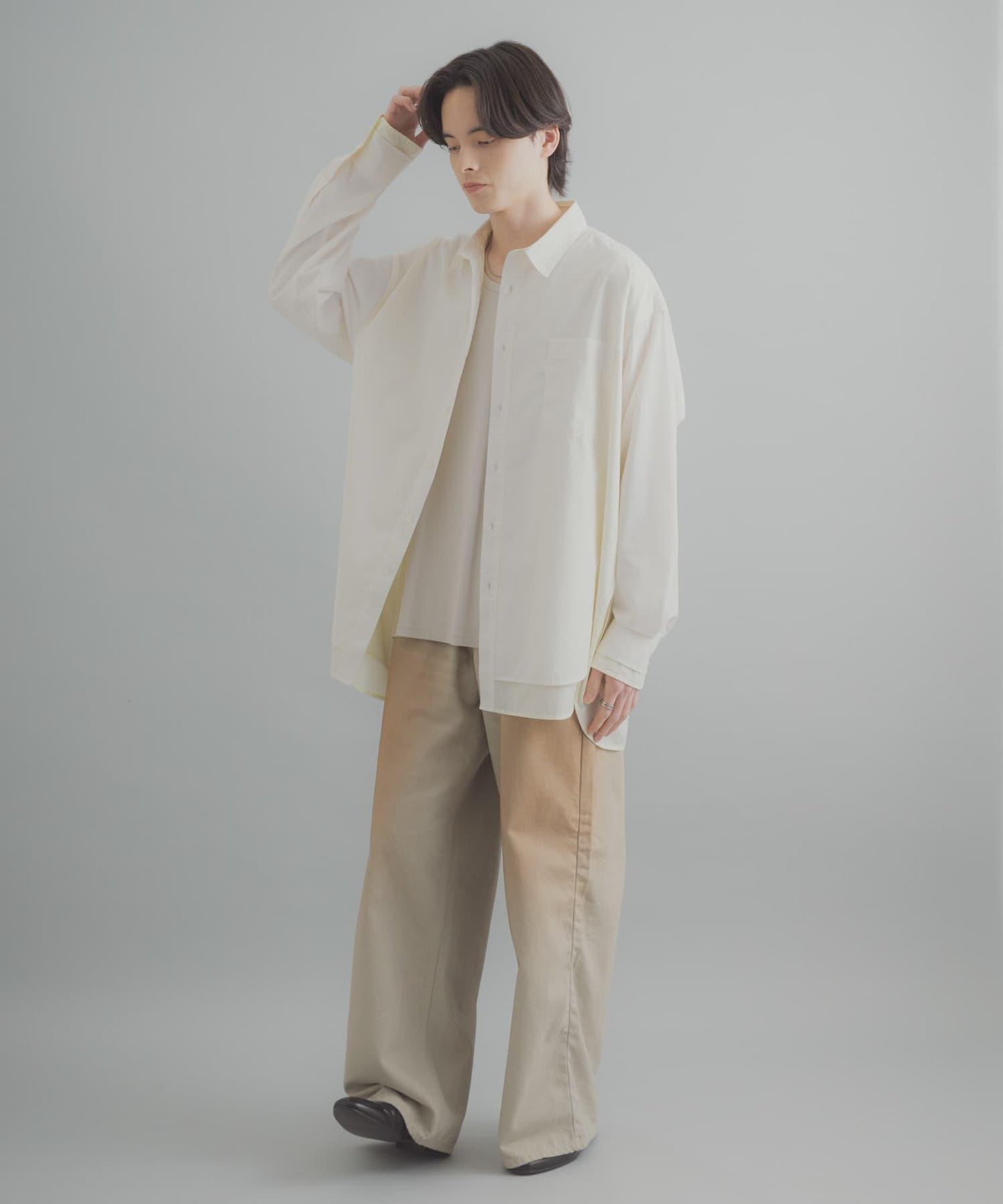 層次感 標準領 襯衫