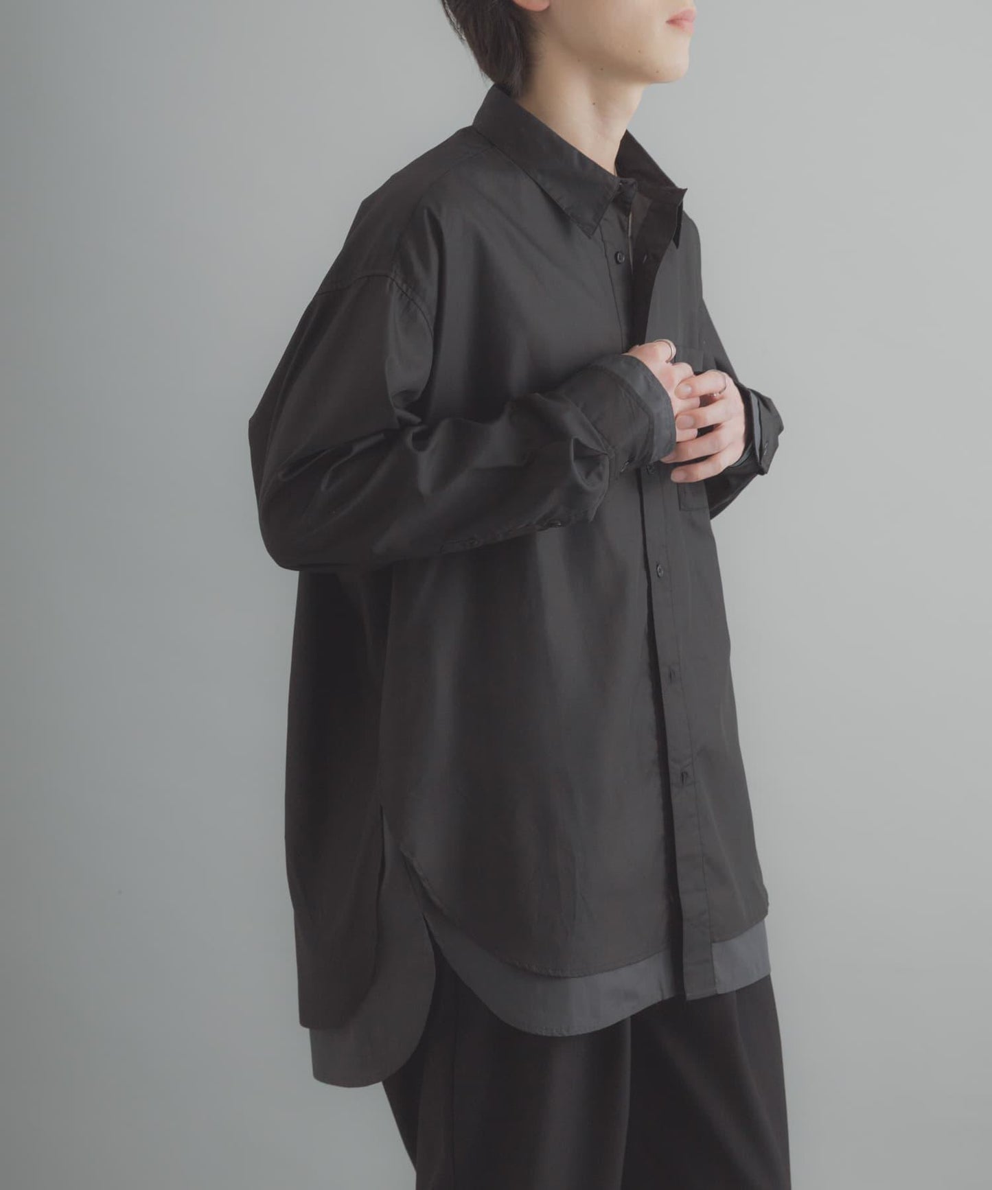 層次感 標準領 襯衫