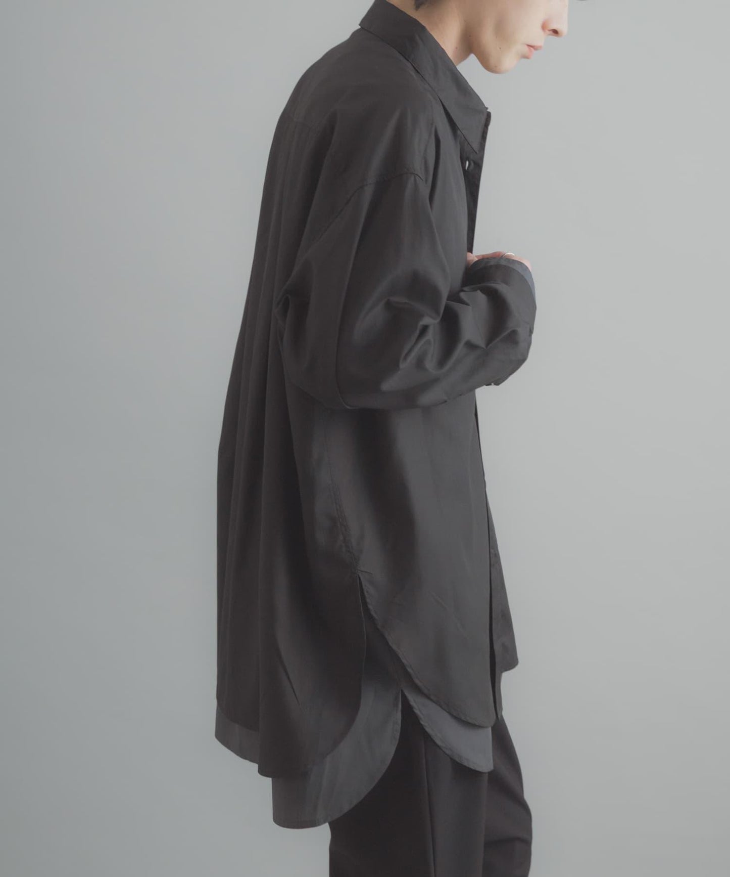 層次感 標準領 襯衫