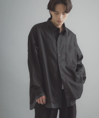 層次感 標準領 襯衫